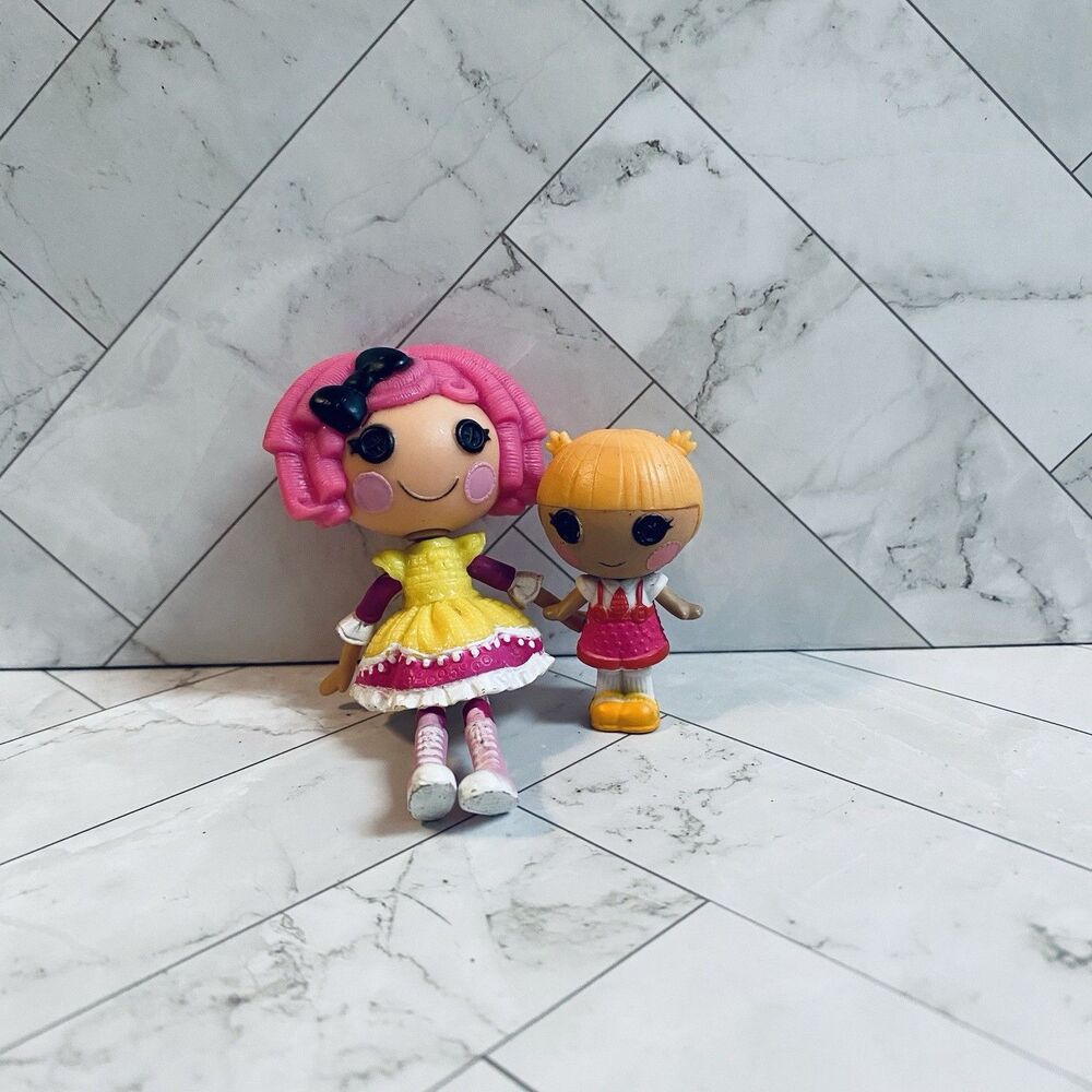 Miniature Lalaloopsy Dolls Sisters Sprinkle Spice & Crumbs Sugar Cookie Littles